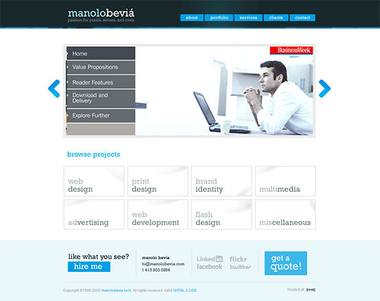 What adjectives would you use to describe this home page?